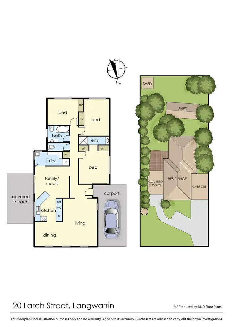 Floorplan of Homely house listing, 20 Larch Street, Langwarrin VIC 3910
