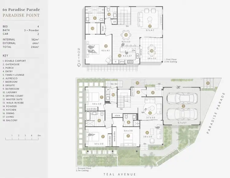 Floorplan of Homely house listing, 69 Paradise Parade, Paradise Point QLD 4216