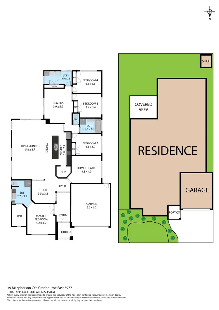 Floorplan of Homely house listing, 19 Macpherson Circuit, Cranbourne East VIC 3977