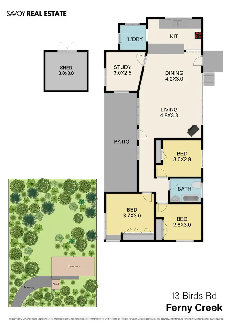 Floorplan of Homely house listing, 13 Birds Road, Ferny Creek VIC 3786