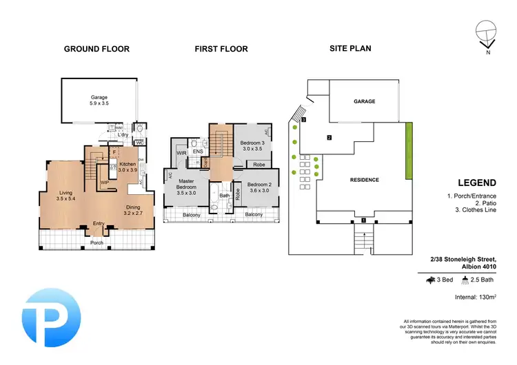 Floorplan of Homely townhouse listing, 2/38 Stoneleigh Street, Albion QLD 4010