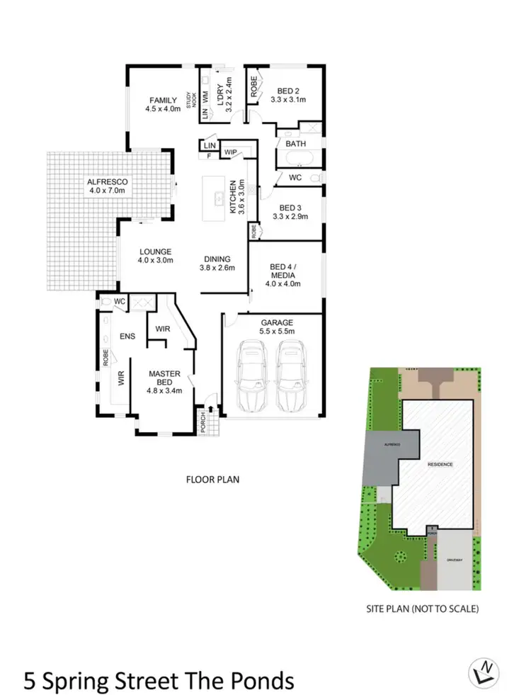 Floorplan of Homely house listing, 5 Spring Street, The Ponds NSW 2769