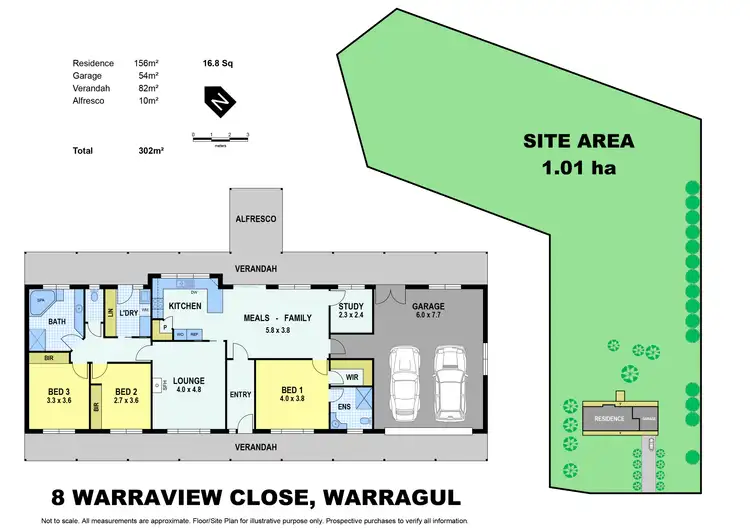 Floorplan of Homely house listing, 8 Warraview Close, Warragul VIC 3820