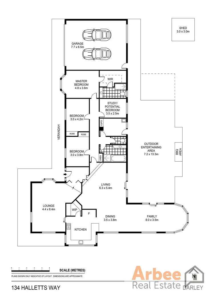 Floorplan of Homely house listing, 134 Halletts Way, Bacchus Marsh VIC 3340