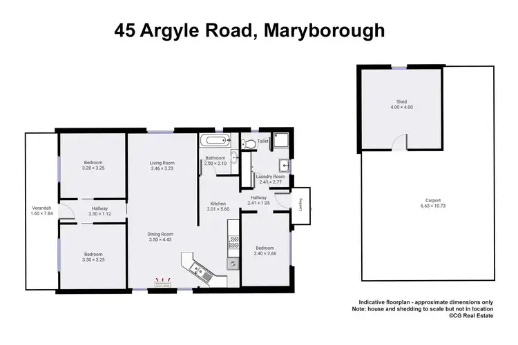 Floorplan of Homely house listing, 45 Layton Road, Maryborough VIC 3465