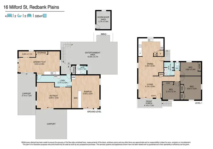 Floorplan of Homely house listing, 16 Milford Street, Redbank Plains QLD 4301