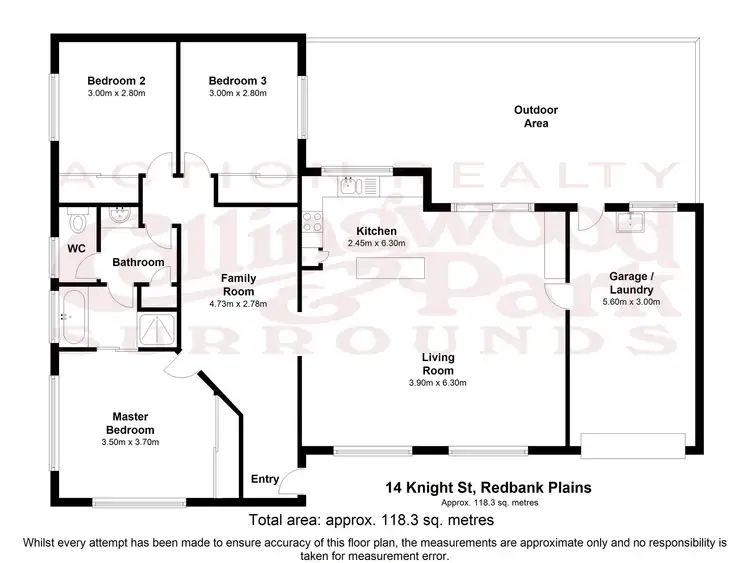 Floorplan of Homely house listing, 14 Knight Street, Redbank Plains QLD 4301