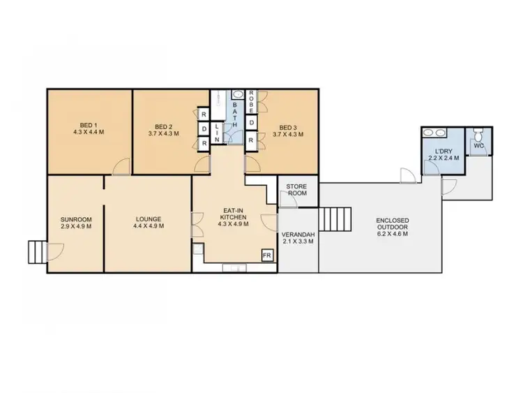 Floorplan of Homely house listing, 36 Eton Street, Cambooya QLD 4358