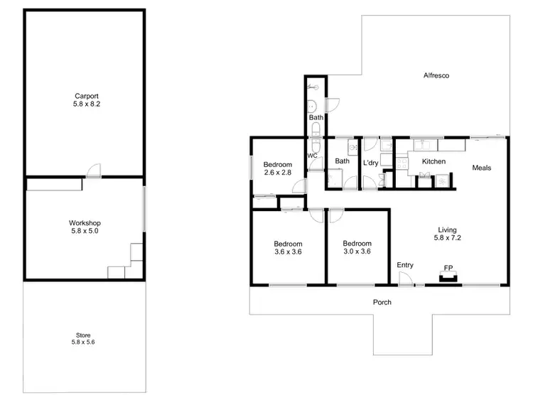 Floorplan of Homely rural property listing, 184 Pollock Avenue, Bonnie Doon VIC 3720