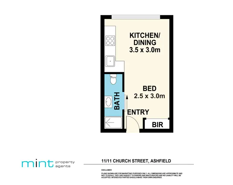 Floorplan of Homely apartment listing, 11/11 Church Street, Ashfield NSW 2131