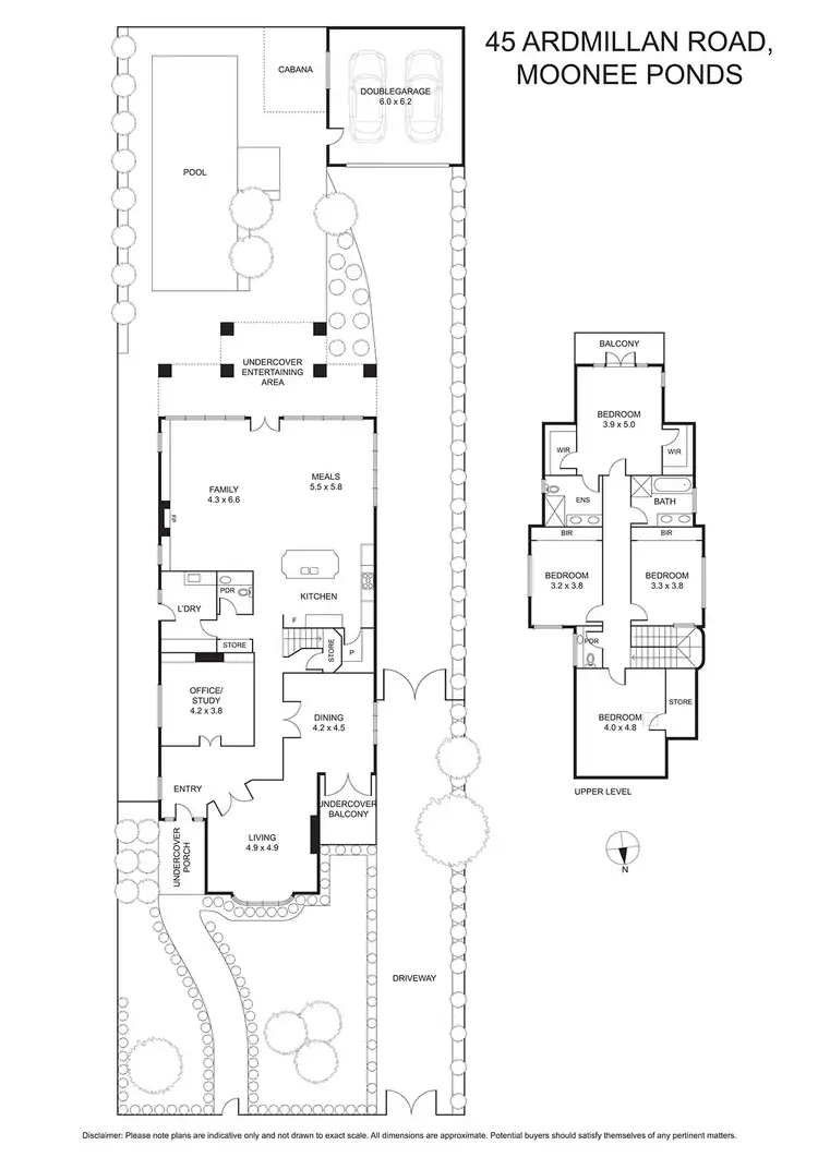 Floorplan of Homely house listing, 45 Ardmillan Road, Moonee Ponds VIC 3039