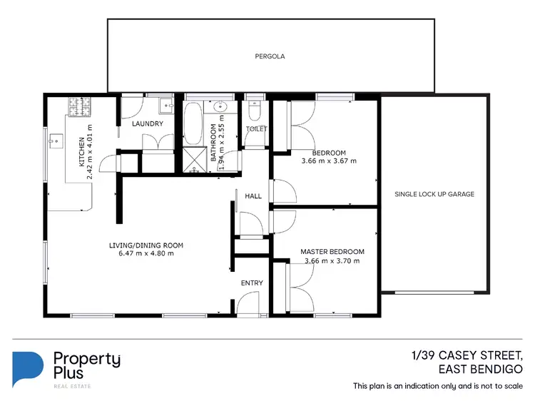 Floorplan of Homely house listing, 1/39 Casey Street, East Bendigo VIC 3550