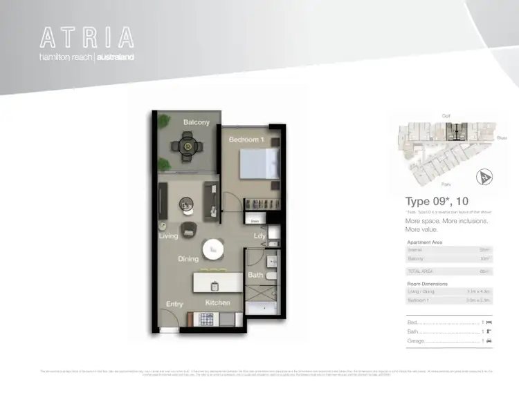 Floorplan of Homely unit listing, 4210/18 Parkside Circuit, Hamilton QLD 4007