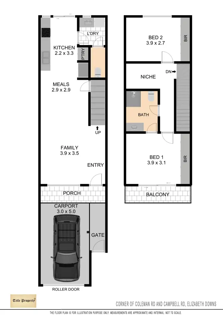 Floorplan of Homely townhouse listing, 3-11 Campbell road, Elizabeth Downs SA 5113