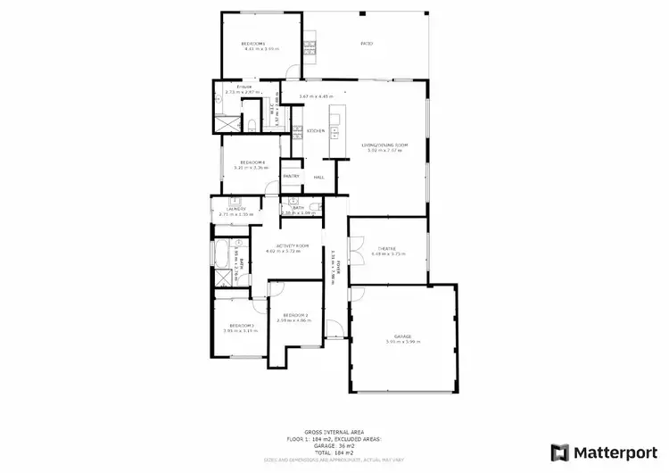 Floorplan of Homely house listing, 16 Nottingham Entrance, Dalyellup WA 6230