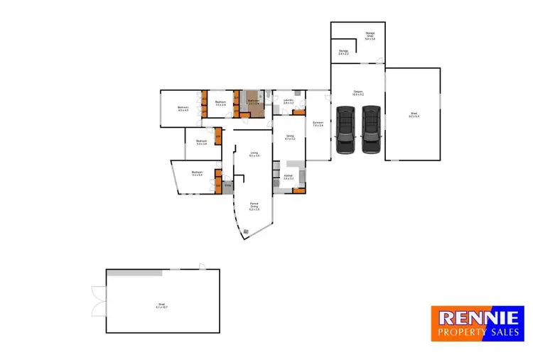 Floorplan of Homely rural property listing, 484 Whitelaws Track, Yinnar South VIC 3869