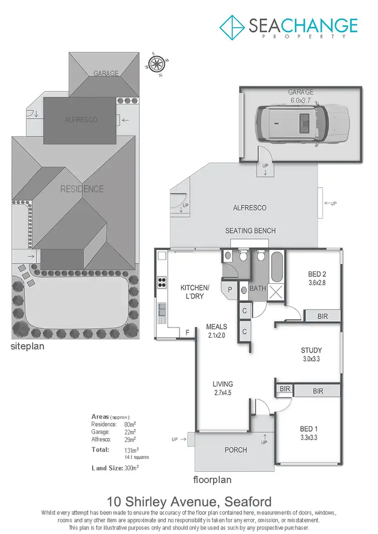 Floorplan of Homely house listing, 10 Shirley Avenue, Seaford VIC 3198