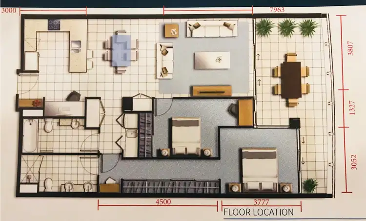 Floorplan of Homely apartment listing, 2805/25 East Quay Drive, Biggera Waters QLD 4216