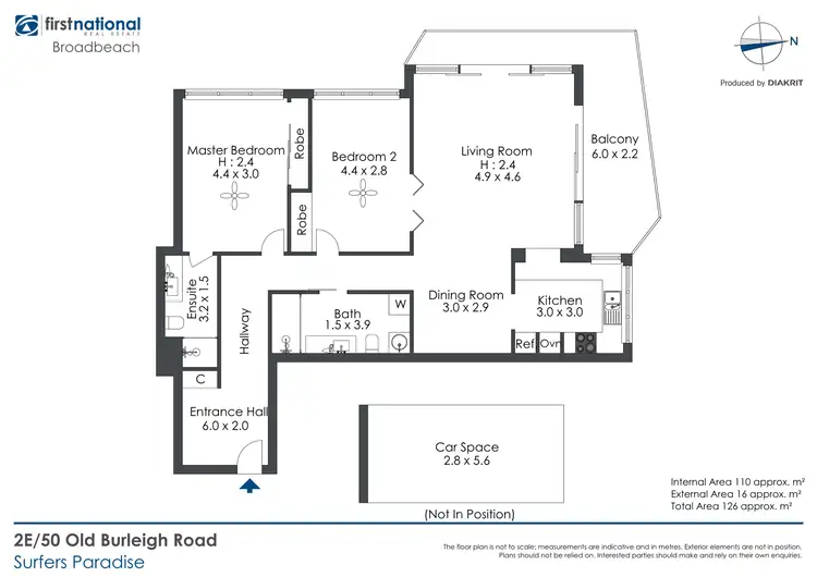 Floorplan of Homely unit listing, 2E/50 Old Burleigh Road, Surfers Paradise QLD 4217