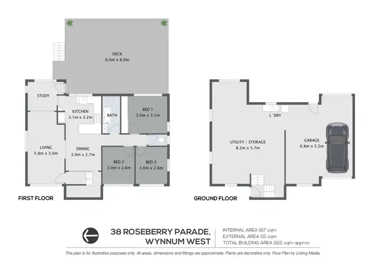 Floorplan of Homely house listing, 38 Roseberry Parade, Wynnum West QLD 4178
