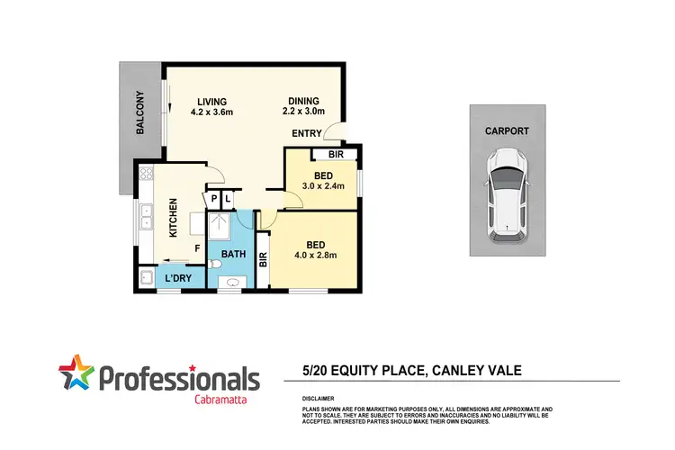 Floorplan of Homely unit listing, 5/20 Equity Place, Canley Vale NSW 2166