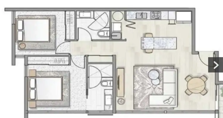 Floorplan of Homely apartment listing, 405/26 Gray Street, Southport QLD 4215