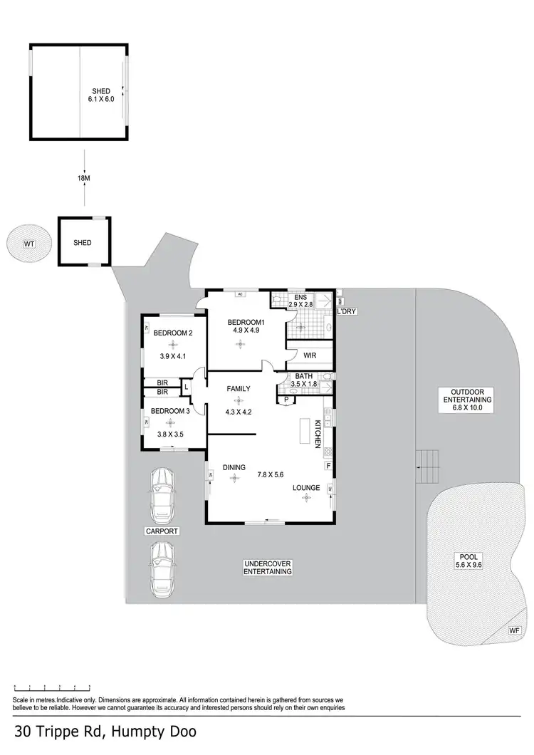 Floorplan of Homely house listing, 30 Trippe Road, Humpty Doo NT 836