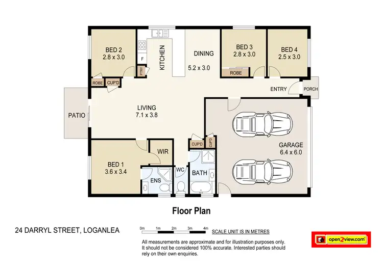 Floorplan of Homely house listing, 24 Darryl Street, Loganlea QLD 4131