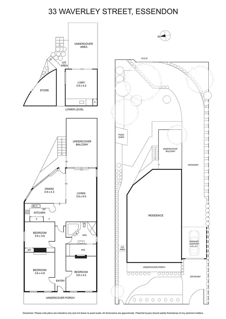 Floorplan of Homely house listing, 33 Waverley Street, Essendon VIC 3040