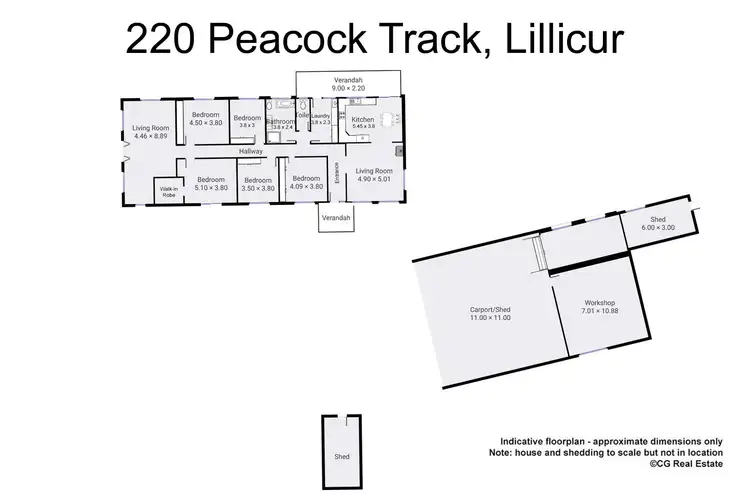 Floorplan of Homely rural property listing, 220 Peacock Track, Lillicur VIC 3371