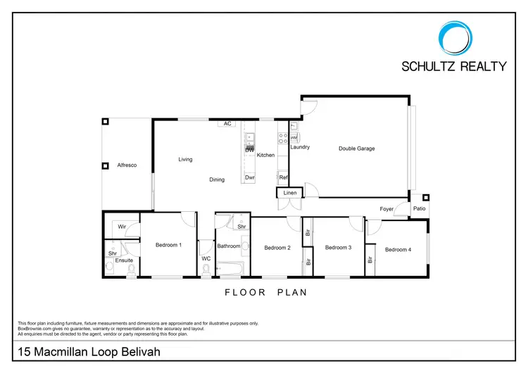 Floorplan of Homely house listing, 15 Macmillan Loop, Belivah QLD 4207
