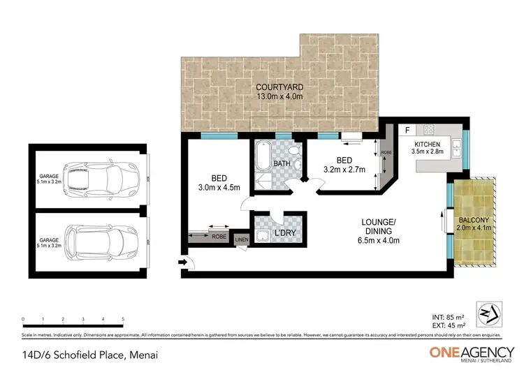 Floorplan of Homely apartment listing, 14D/6 Schofield Place, Menai NSW 2234