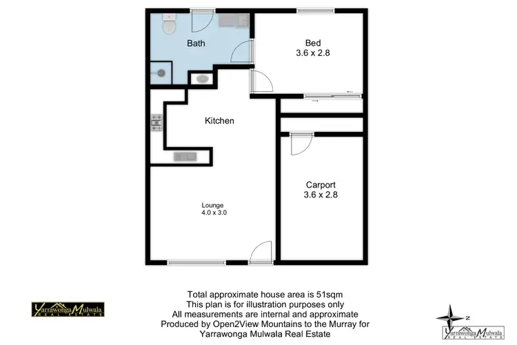 Floorplan of Homely unit listing, 3/7-9 McLeod Street, Yarrawonga VIC 3730