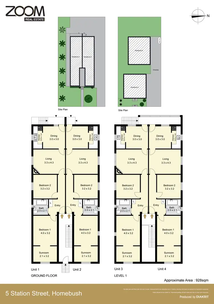 Floorplan of Homely block of units listing, 5 Station Street, Homebush NSW 2140