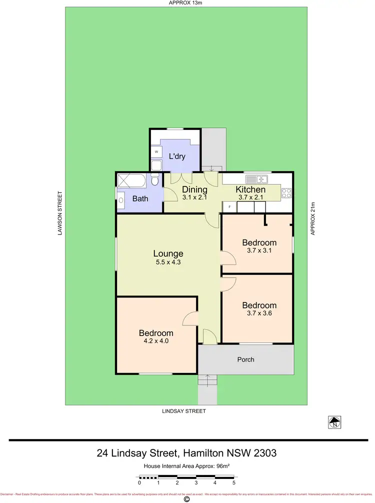 Floorplan of Homely house listing, 24 Lindsay Street, Hamilton NSW 2303