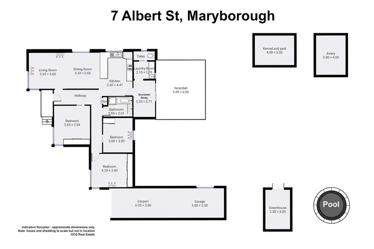Floorplan of Homely house listing, 7 Albert Street, Maryborough VIC 3465