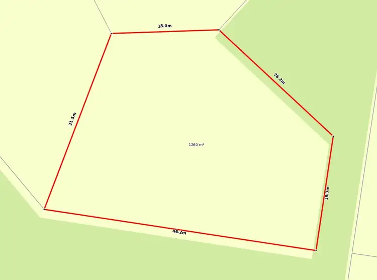 Floorplan of Homely land listing, 10 Dulkara Court, Rainbow Beach QLD 4581