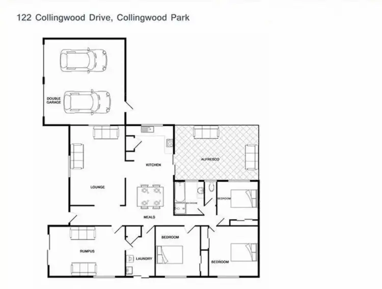 Floorplan of Homely house listing, 122 Collingwood Drive, Collingwood Park QLD 4301