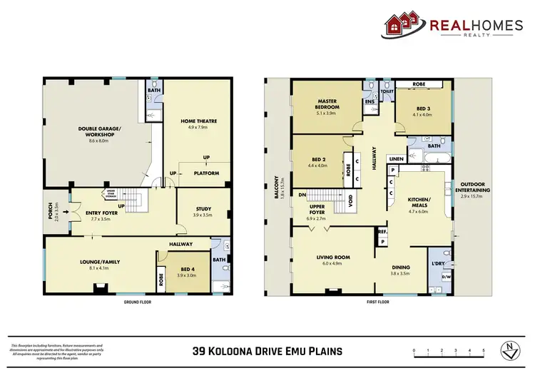 Floorplan of Homely house listing, 39 Koloona Drive, Emu Plains NSW 2750