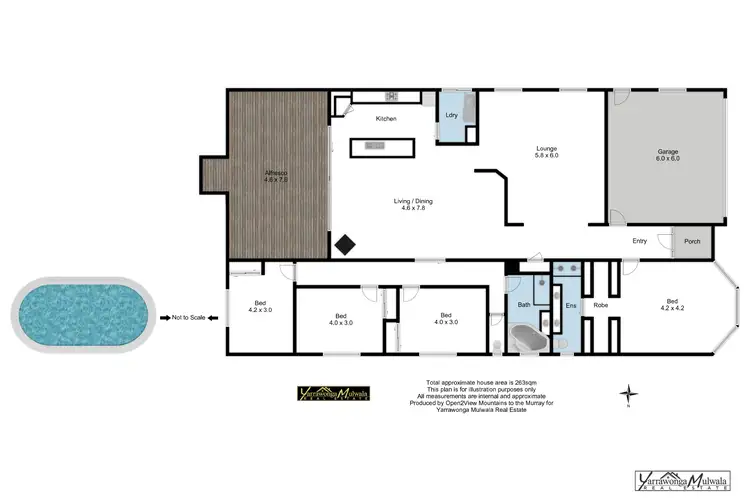 Floorplan of Homely house listing, 116 Woods Road, Yarrawonga VIC 3730