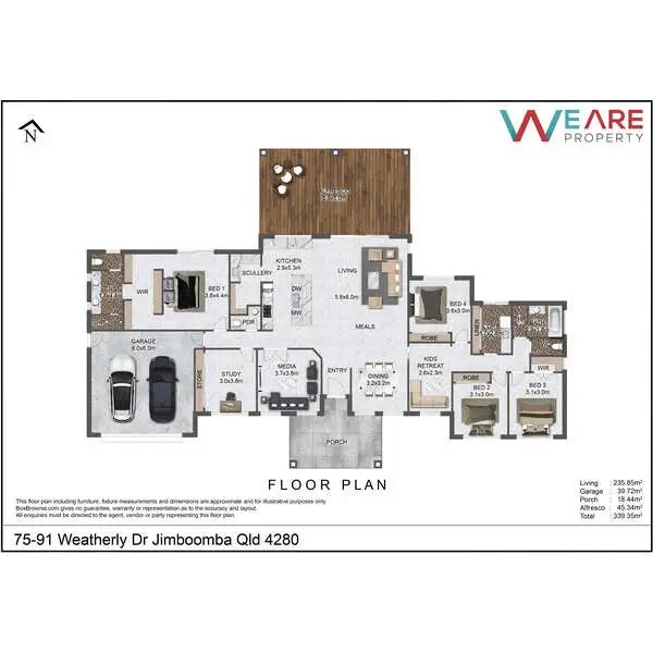 Floorplan of Homely house listing, 75 Weatherly Drive, Jimboomba QLD 4280