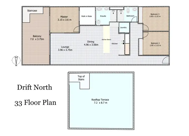 Floorplan of Homely apartment listing, 33/2-10 Kamala Crescent, Casuarina NSW 2487