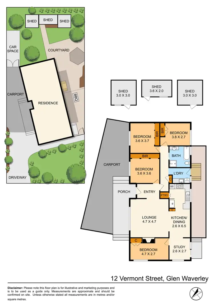 Floorplan of Homely house listing, 12 Vermont Street, Glen Waverley VIC 3150
