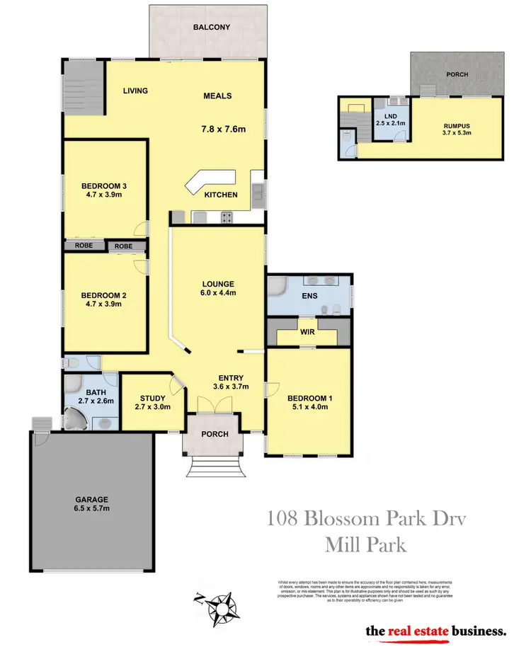 Floorplan of Homely house listing, 108 Blossom Park Drive, Mill Park VIC 3082