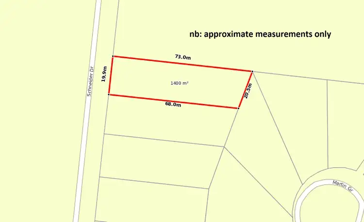 Floorplan of Homely land listing, 25 Schneider Drive, Mystery Bay NSW 2546