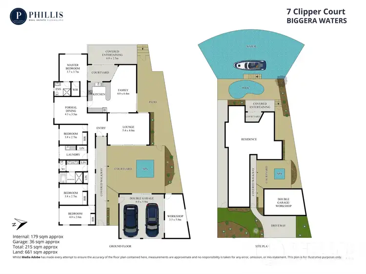Floorplan of Homely house listing, 7 Clipper Court, Biggera Waters QLD 4216