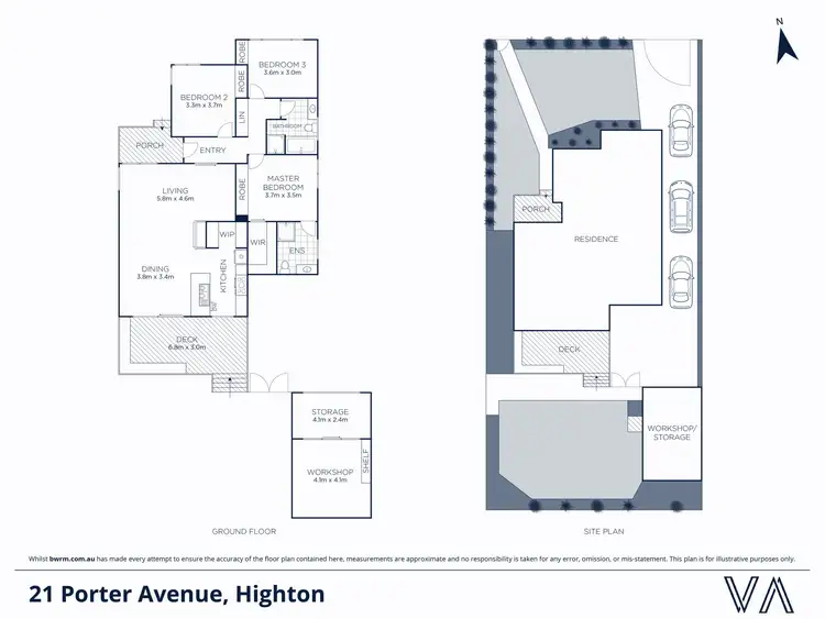 Floorplan of Homely house listing, 21 Porter Avenue, Highton VIC 3216