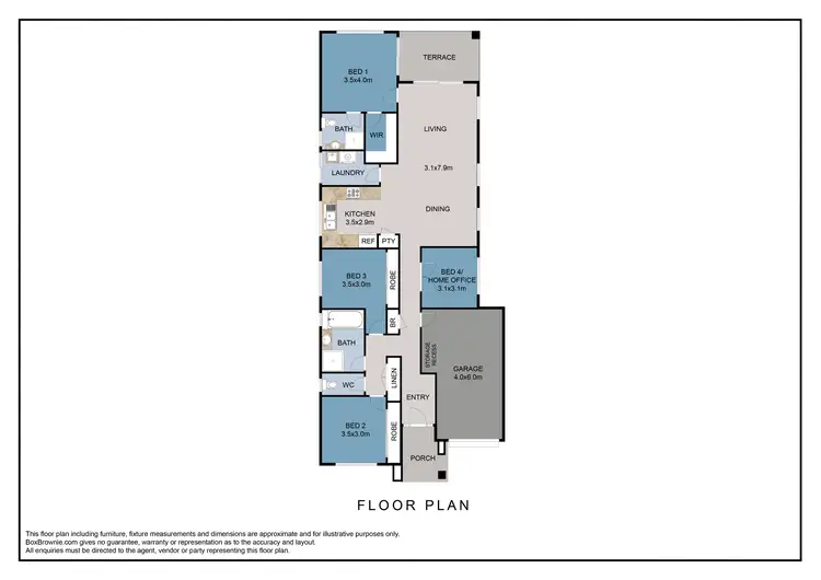 Floorplan of Homely house listing, 57 Pontiac Circuit, Warner QLD 4500