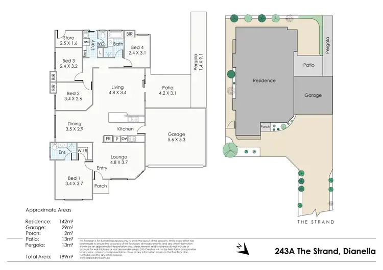 Floorplan of Homely house listing, 243A The Strand, Dianella WA 6059