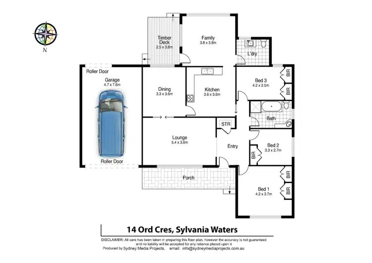 Floorplan of Homely house listing, 14 Ord Crescent, Sylvania Waters NSW 2224